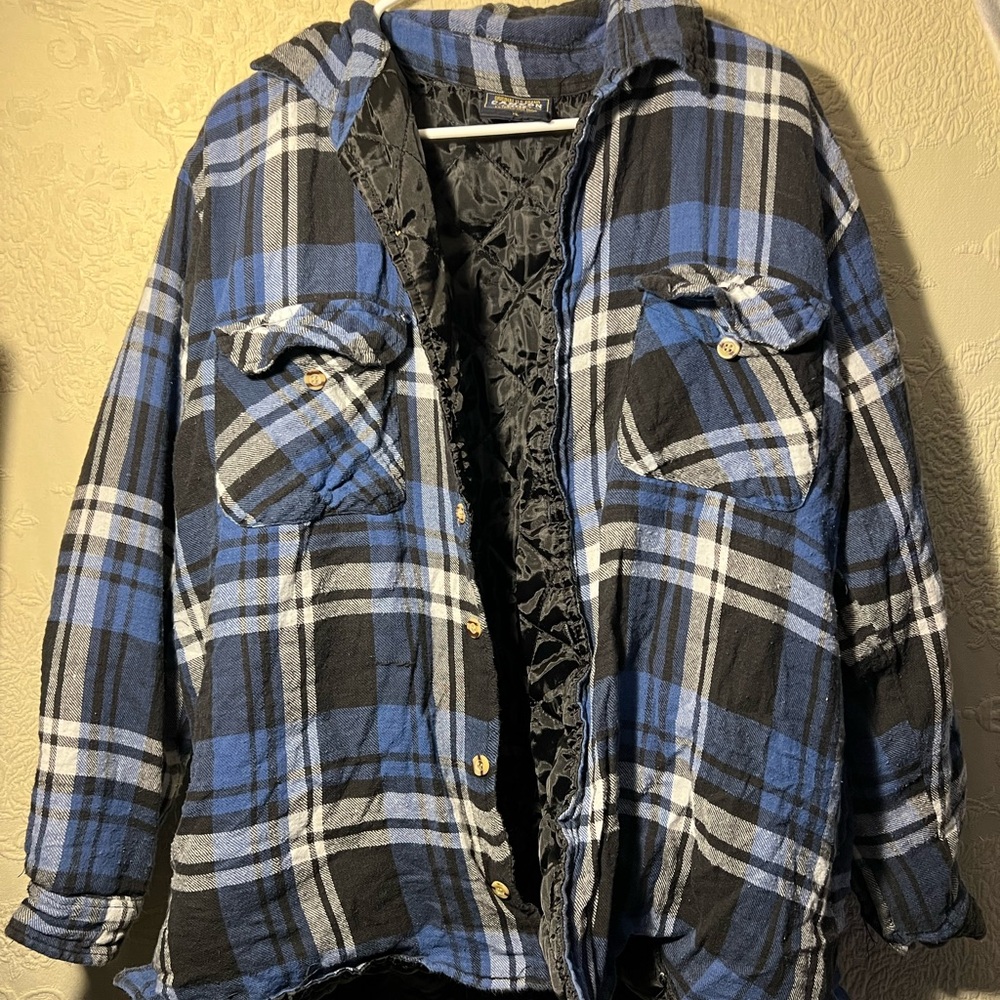 Canyon Creek Blue Plaid Flannel Jacket